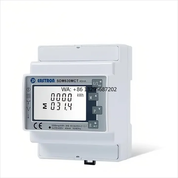 

Growatt Smart Meter 3 Phase SDM630MCT-40mA SDM630Modbus V2 Electric Meter Wireless Electricity Energy Meter