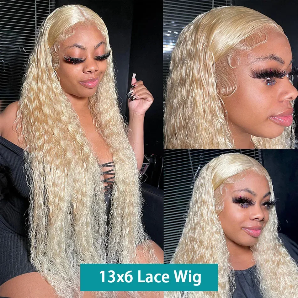 30 cali 613 Blond Lace Front Wig Human Hair 13x6 Deep HD Lace Frontal Wig Blonde 13x4 Lace Front Wig Blonde Deep Wave Wig