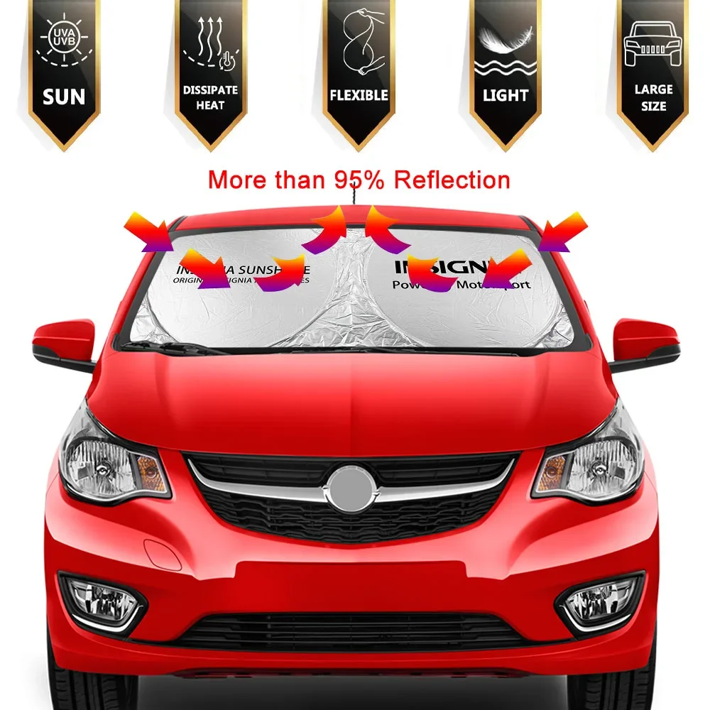 حاجب شمس للسيارة الأمامي ، غطاء ظل الشمس ، أوبل أسترا H J K شارة كورسا Opc Vectra B Zafira Grandland Meriva ، إكسسوارات سيارة #2