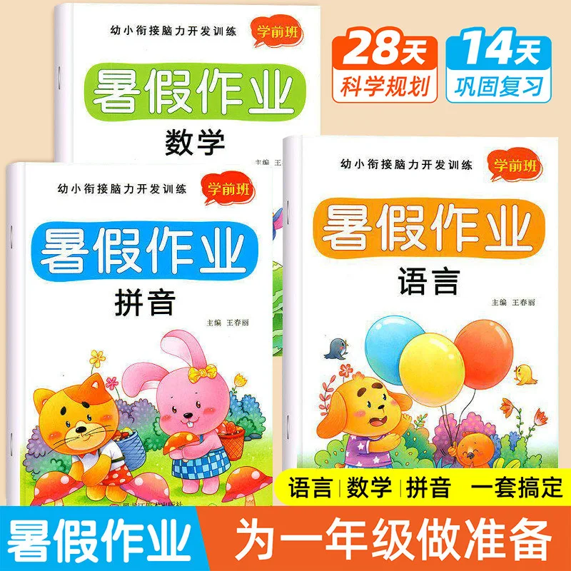Grade 1 Readiness Workbook: Brain Development & Cognitive Training | Chinese Pinyin, Language & Math for Preschoolers