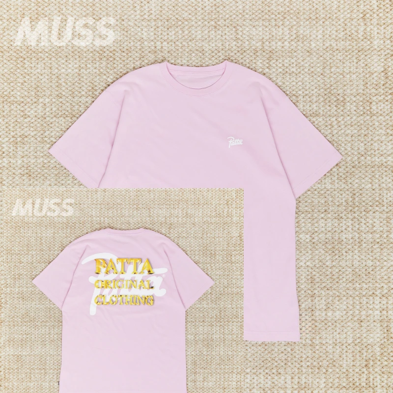 

2025 PATTA Chlorophyll 20 Years Anniv T-shirt Black Unisex Fashion Street Wear Pure Cotton Skin-friendly Soft Breathable Sports