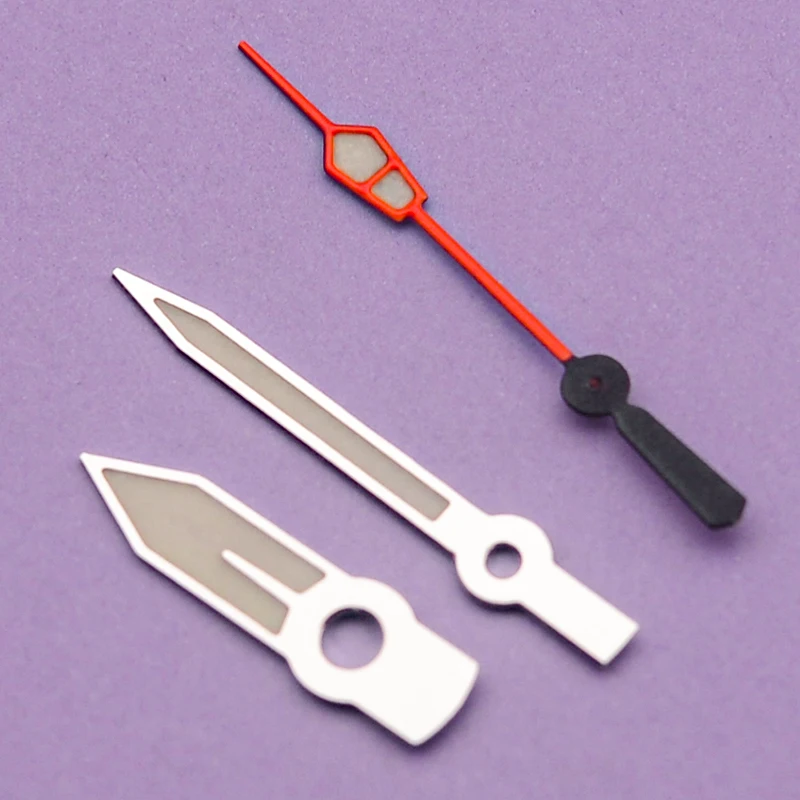 Mod Argento NH36 Lancette dell'orologio C3 Super Verde Luminoso Adatto ai movimenti NH36 NH35 Per SKX007 SKX009 Skx011 SRPD Parti di riparazione dell'orologio