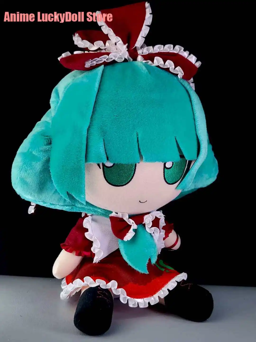 

Anime Touhou Project Kagiyama Hina Kawaii Girl Fumo Figure Plush Doll Model Cartoon Sitting Posture Pillow Plushie Toy Xmas Gift