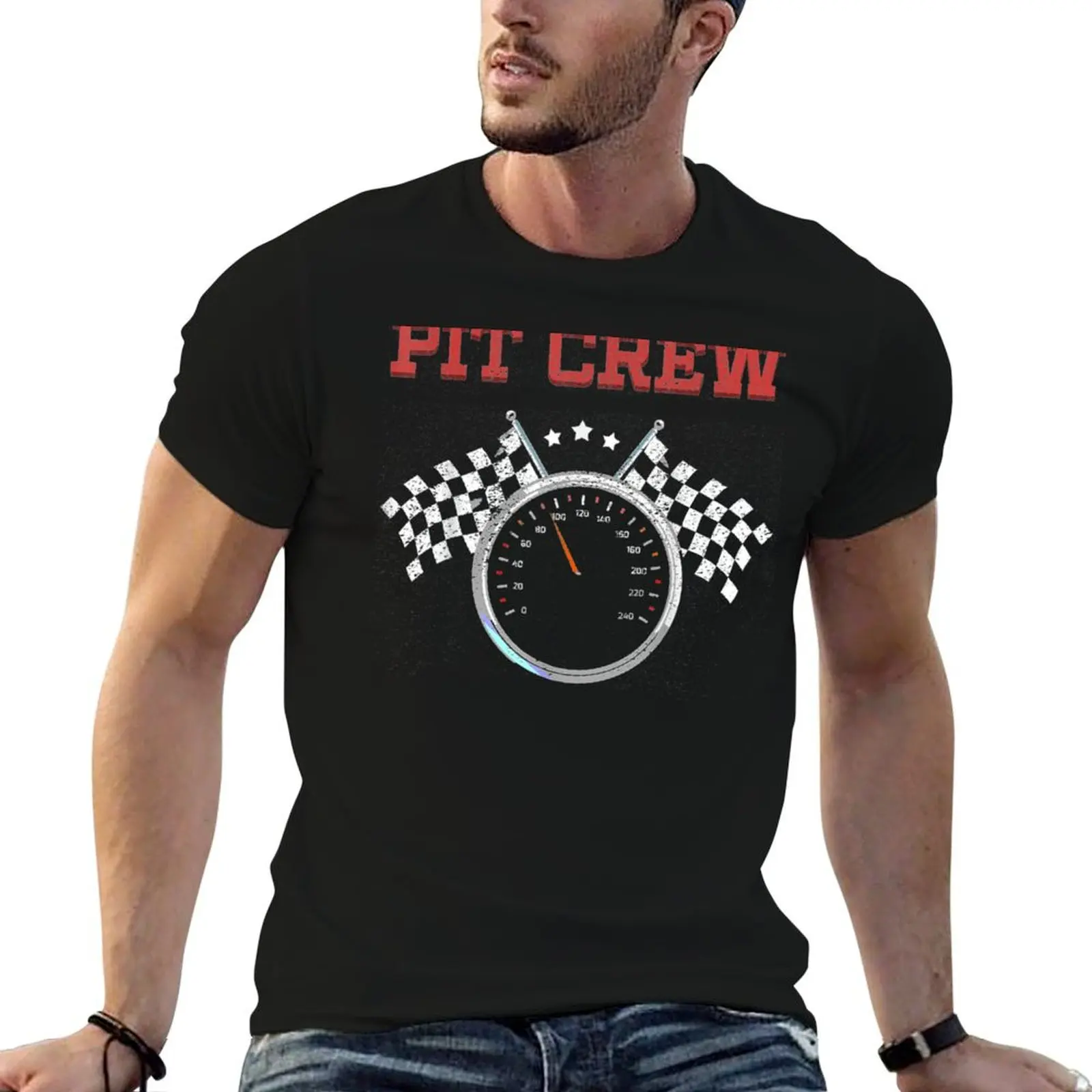 Pit Crew Race Car Or Truck Theme Tee T-Shirt t shirt for man man t shirt summer T-Shirt