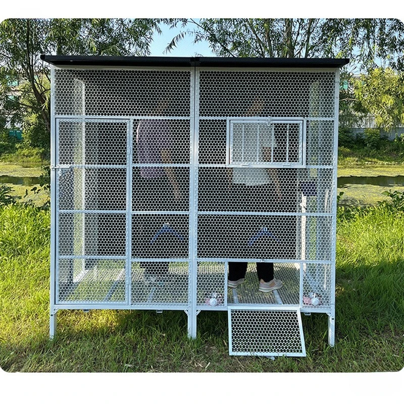 ارفع الحمام، أقفاص، حمام كبير، سقيفة عامة، أقفاص تحرير، أقفاص تدريب، مقاومة للمطر في الهواء الطلق، مقاومة للماوس #3