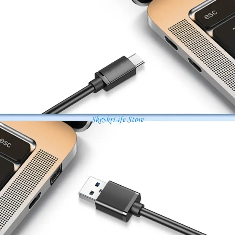 

E65E USB C/USB Extension Cable USB Splitter USB C/USB Male to 4 Port USB3.0 Extension