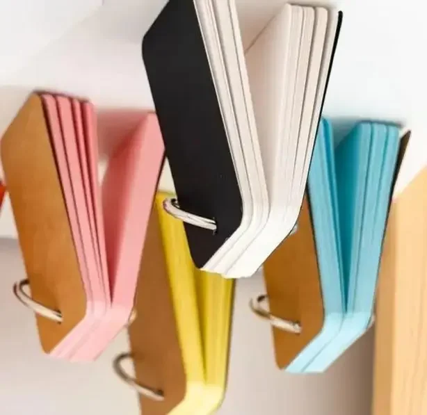 Blank Kraft Paper Cards Craft Cards Paper Message Card 50/100PCS Colored Blank For Learning Study DIY Memor