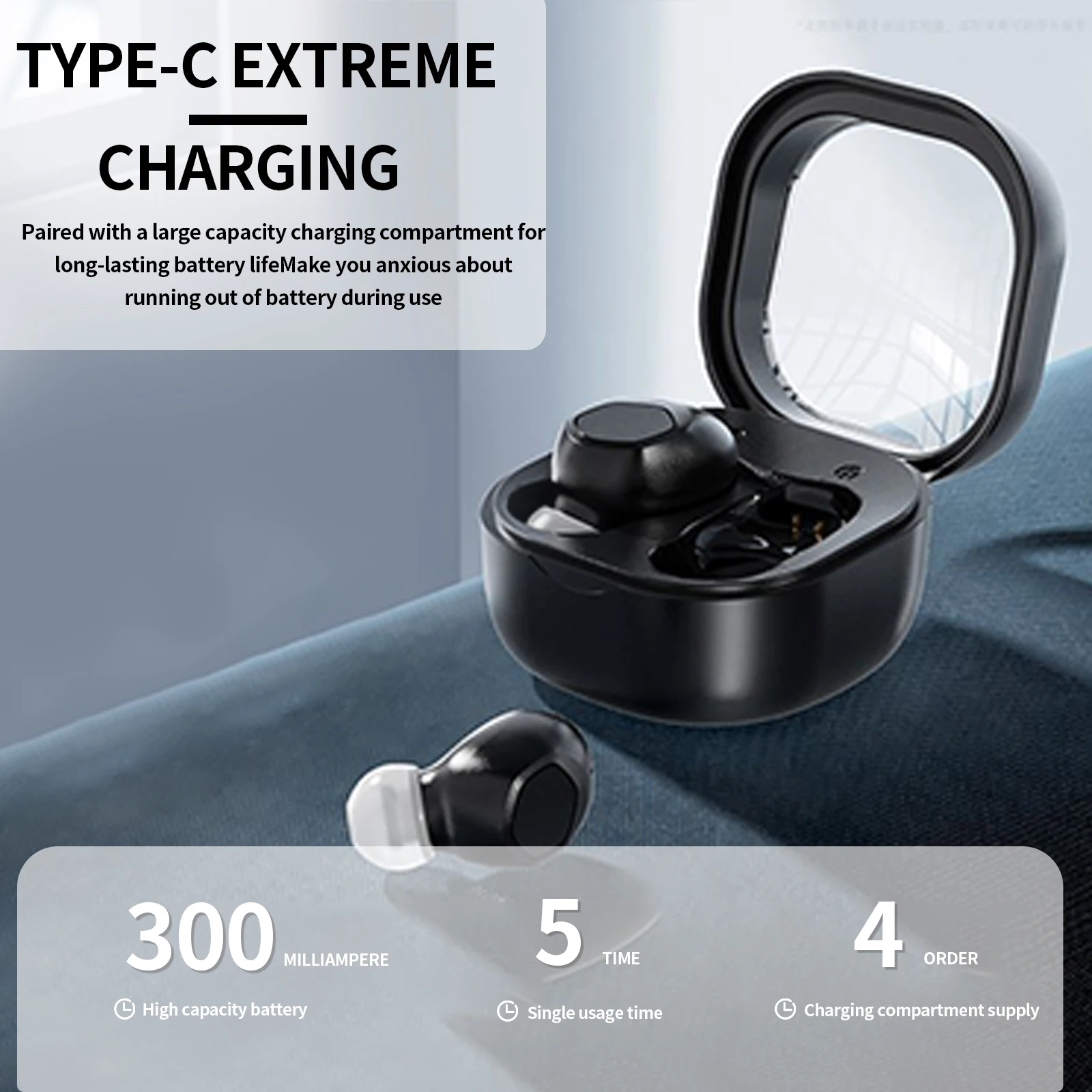 سماعات بلوتوث 5.3 لاسلكية HiFi Sports ENC بخاصية إلغاء الضوضاء مع ميكروفون للتحكم باللمس سماعات أذن أصلية TWS #6