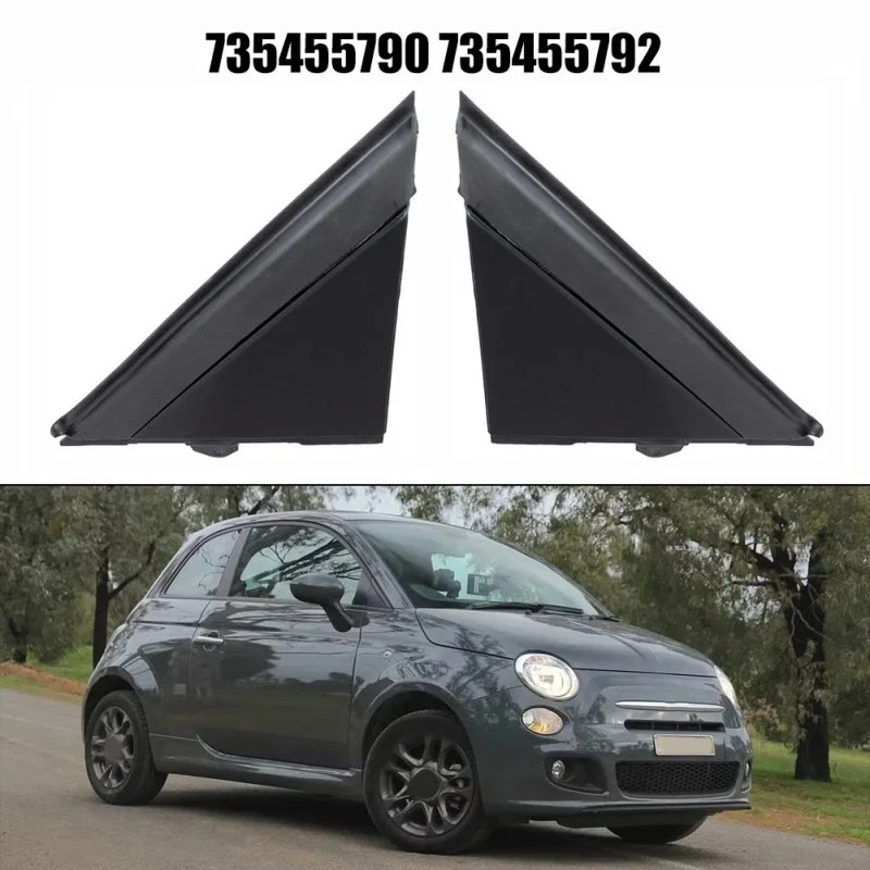 For Fiat 500 2007-Up Exterior Mirror Molding Car Triangle Panel Left Right 735455792 Auto Accessory for Vehicle