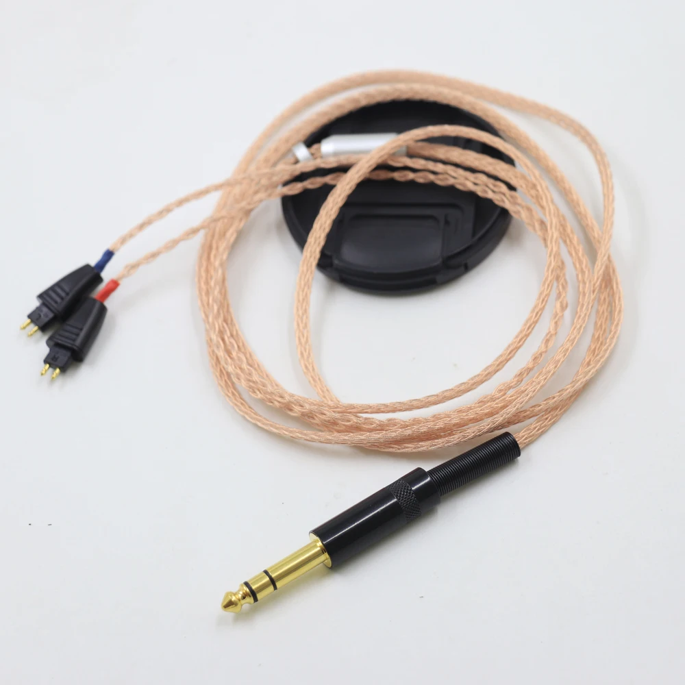 High Quality 16 Core UPOCC Single Crystal Pure Copper Headphone Replace Upgrade Cable for Fostex TH610 TH900 MK2 TH909 Earphone