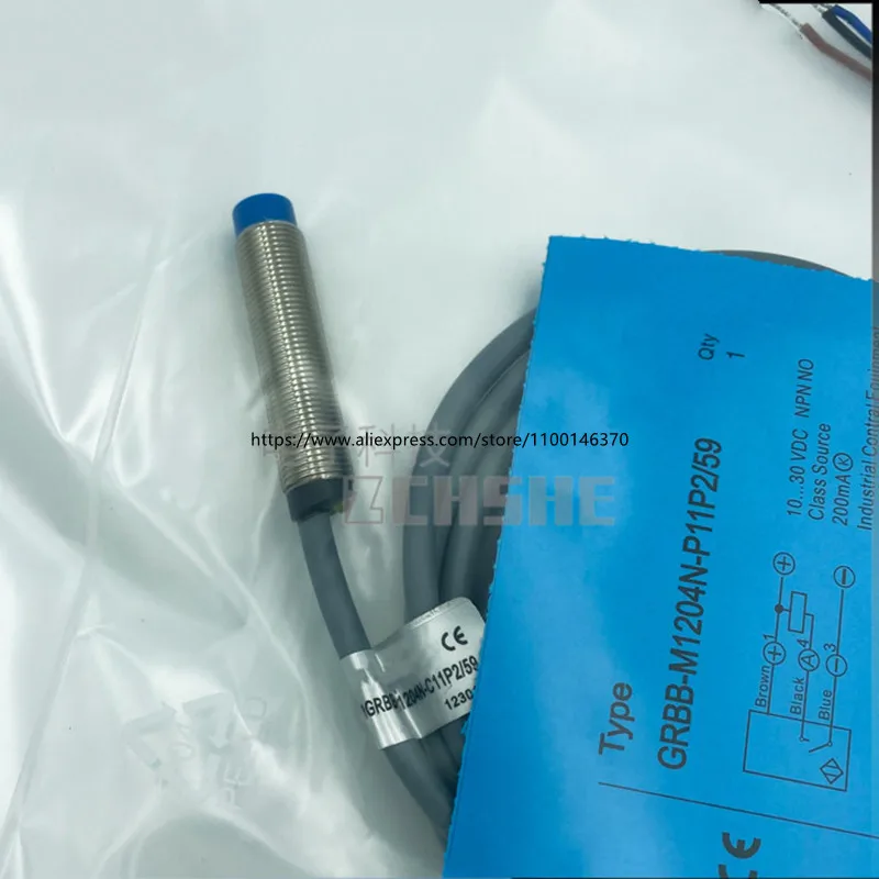 

New Proximity Switch GRBB-M1204N-P11P2/59 Three-Wire NPN NORMALLY OPEN SENSOR