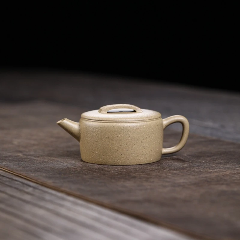 

140cc Yixing Purple Clay Benshan DuanNi Huang Shaotian Handmade Wide Opening Hanwa Teapot