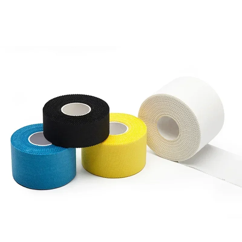 3.8cm*9.1m finger guard sports tape, white patch cloth, tooth edge cotton ankle protector fixing tape, multi-color wrist guard