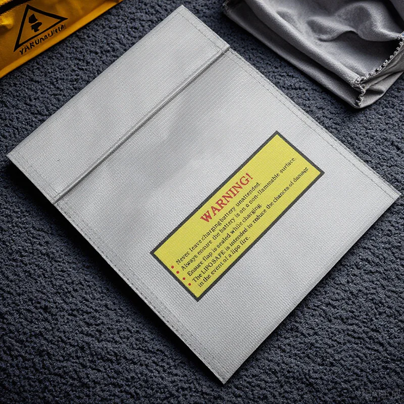 

Explosion-Proof Pouch Fire Resistant Material Heavy Duty Protection for Li-Ion Batteries Compact Portable Safety