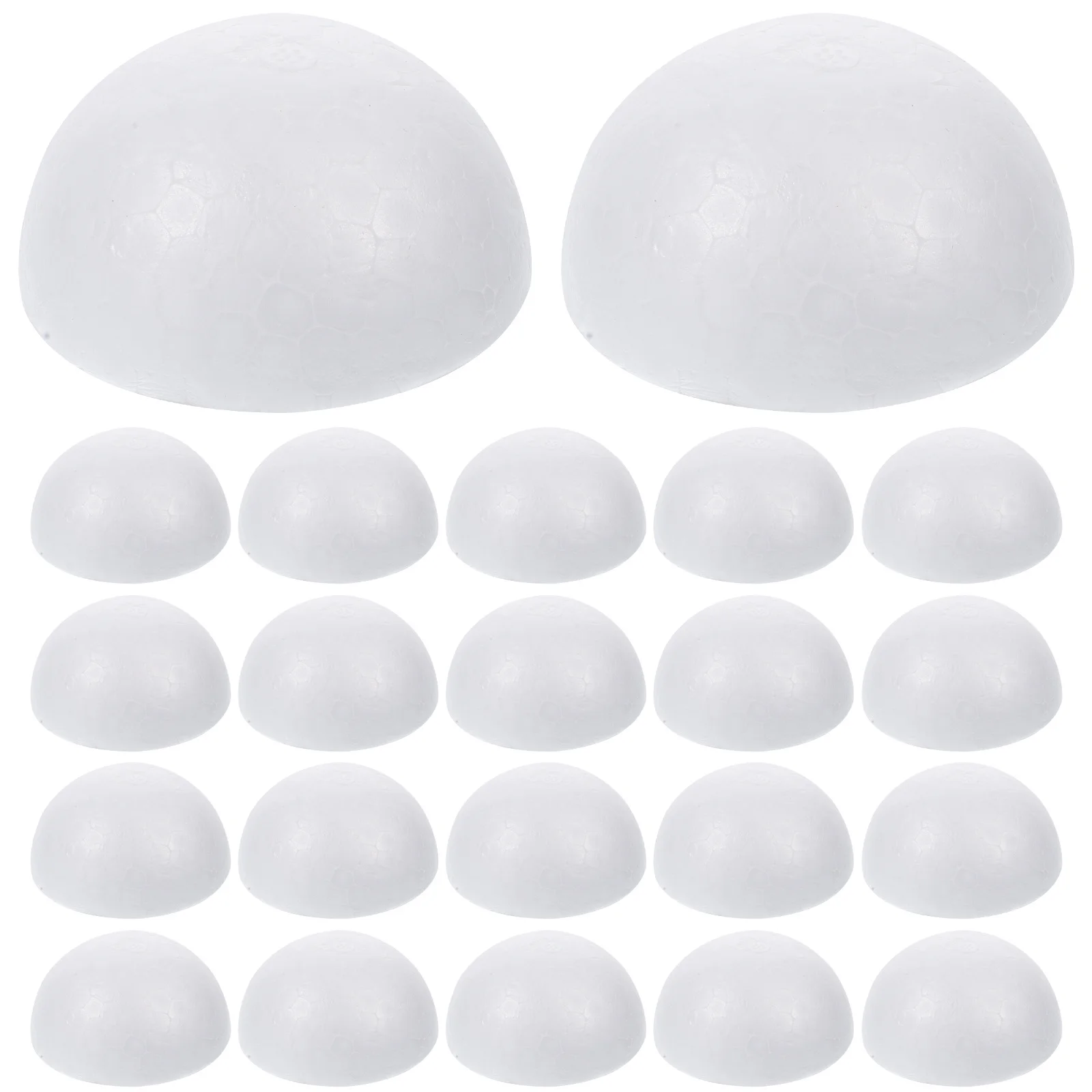 

50Pcs Foam Semicircle Balls White 5.6cm DIY Craft Painting Supplies Christmas Decoration Flower Arrangement Activity