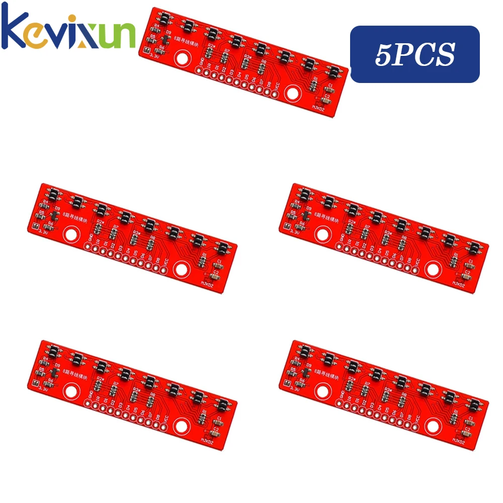 Tracking Module Infrared Detection Sensor Module DIY For Arduino 8-Channel Infrared Detector Hunt Module 8bit Sensor Module