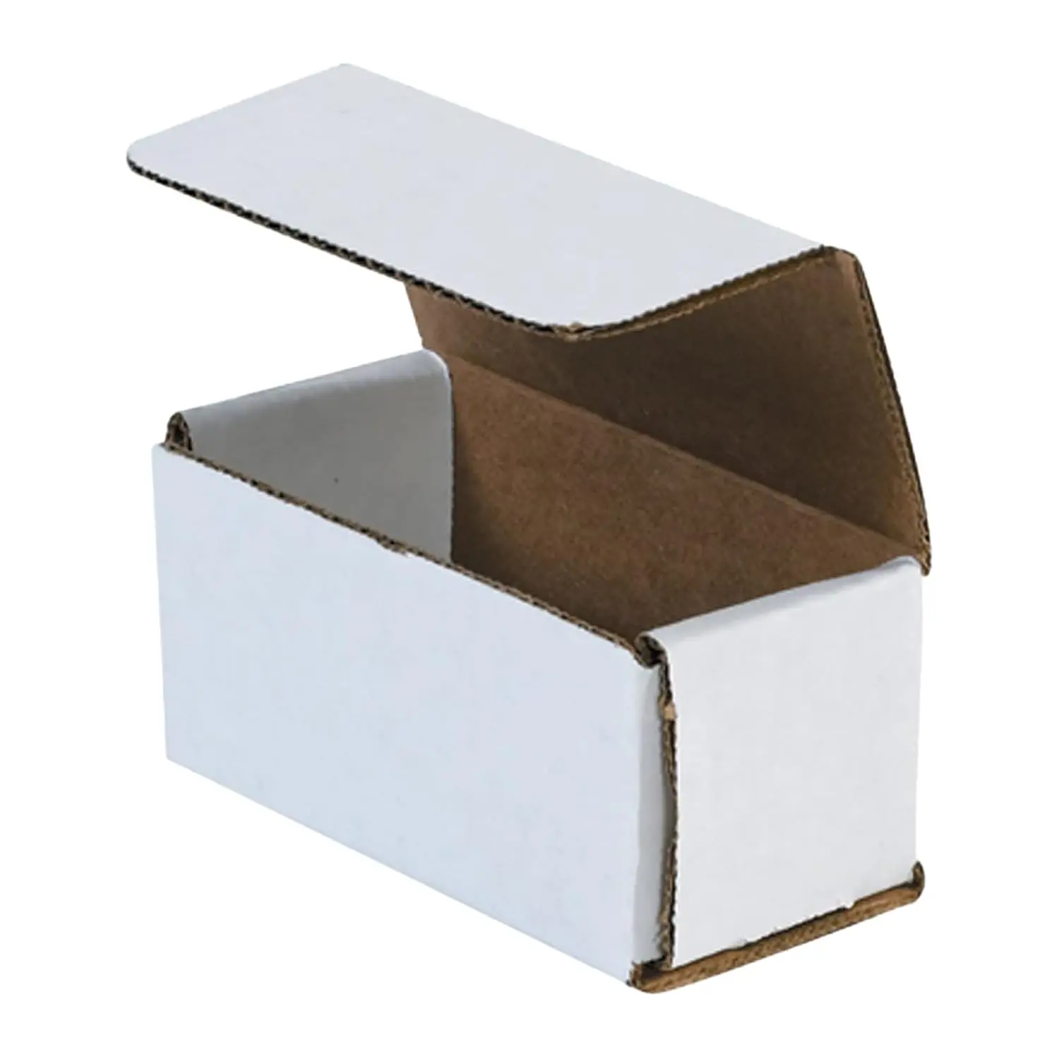 

White Corrugated Cardboard Mailing Boxes, 4" x 2" x 2", Pack of 50, Crush-Proof Small Boxes for Shipping Packing Moving Storage