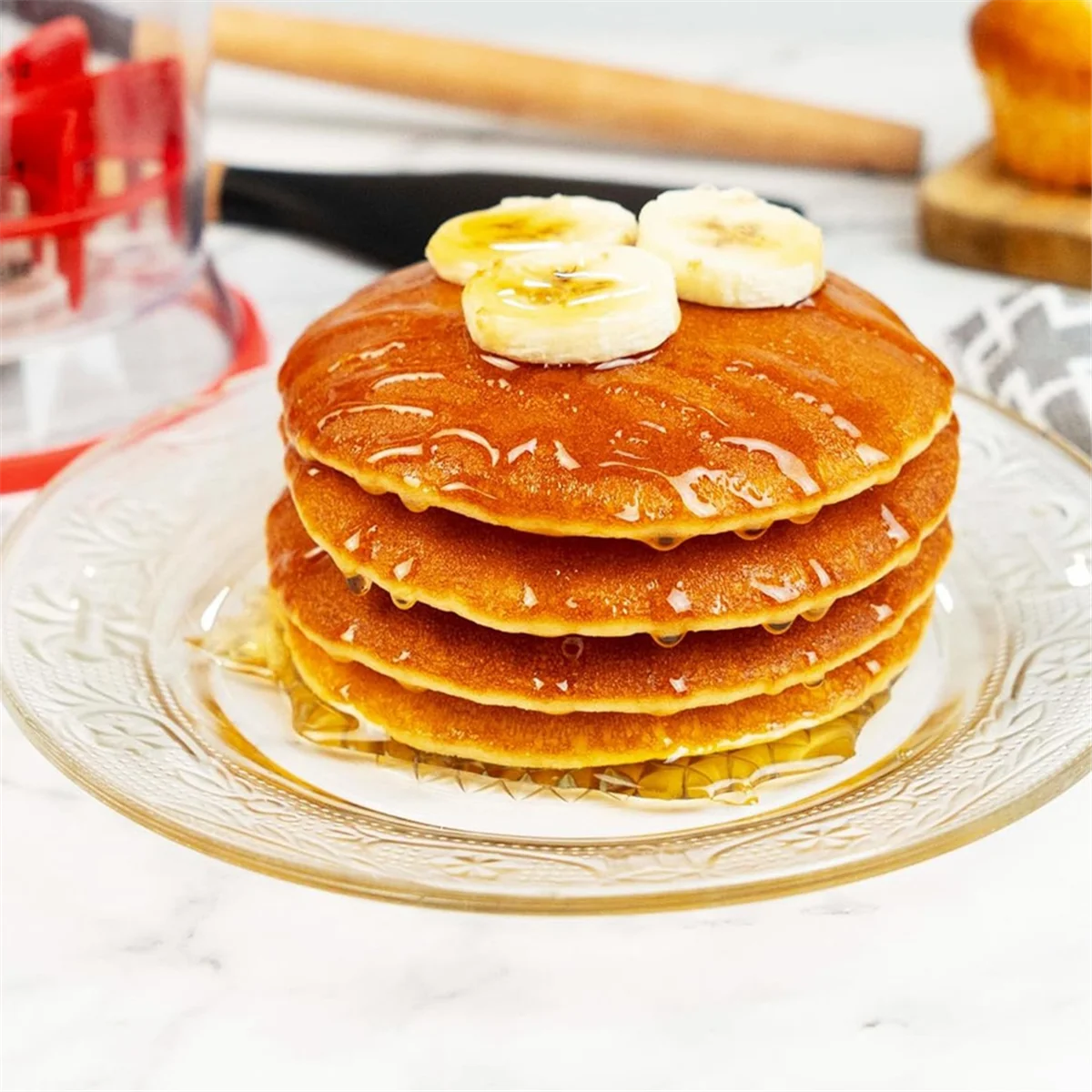 Dispenser adonan dan Dispenser, baterai Pancake-Dispenser Pancake-Dispenser adonan dengan pegangan remas-900Ml