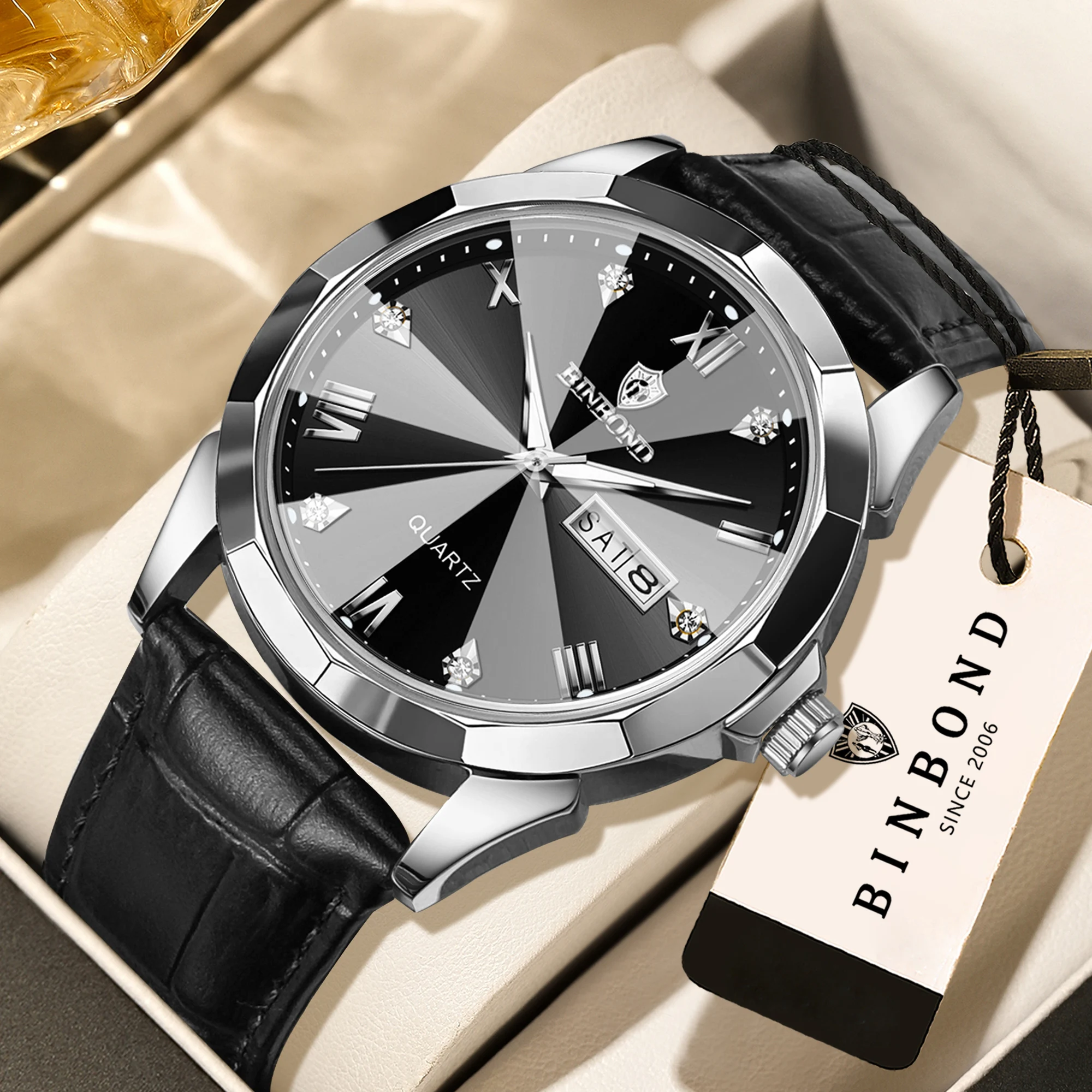 Men's BINBOND Luxury Luminous Waterproof Watch