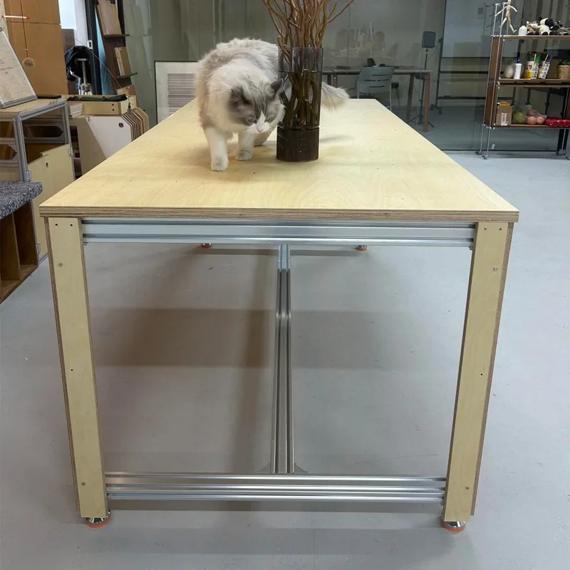 الألومنيوم الشخصي المحيط مجلس البتولا طاولة كمبيوتر مكتبية قابلة للإزالة بسيطة الحديثة #2