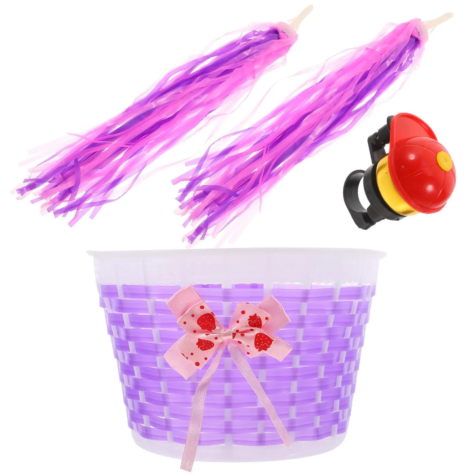 

4 Pcs Handlebar Basket Bell Set Kids Scooter Accessories Durable Decoration Scooter Accessories Small Items Holder