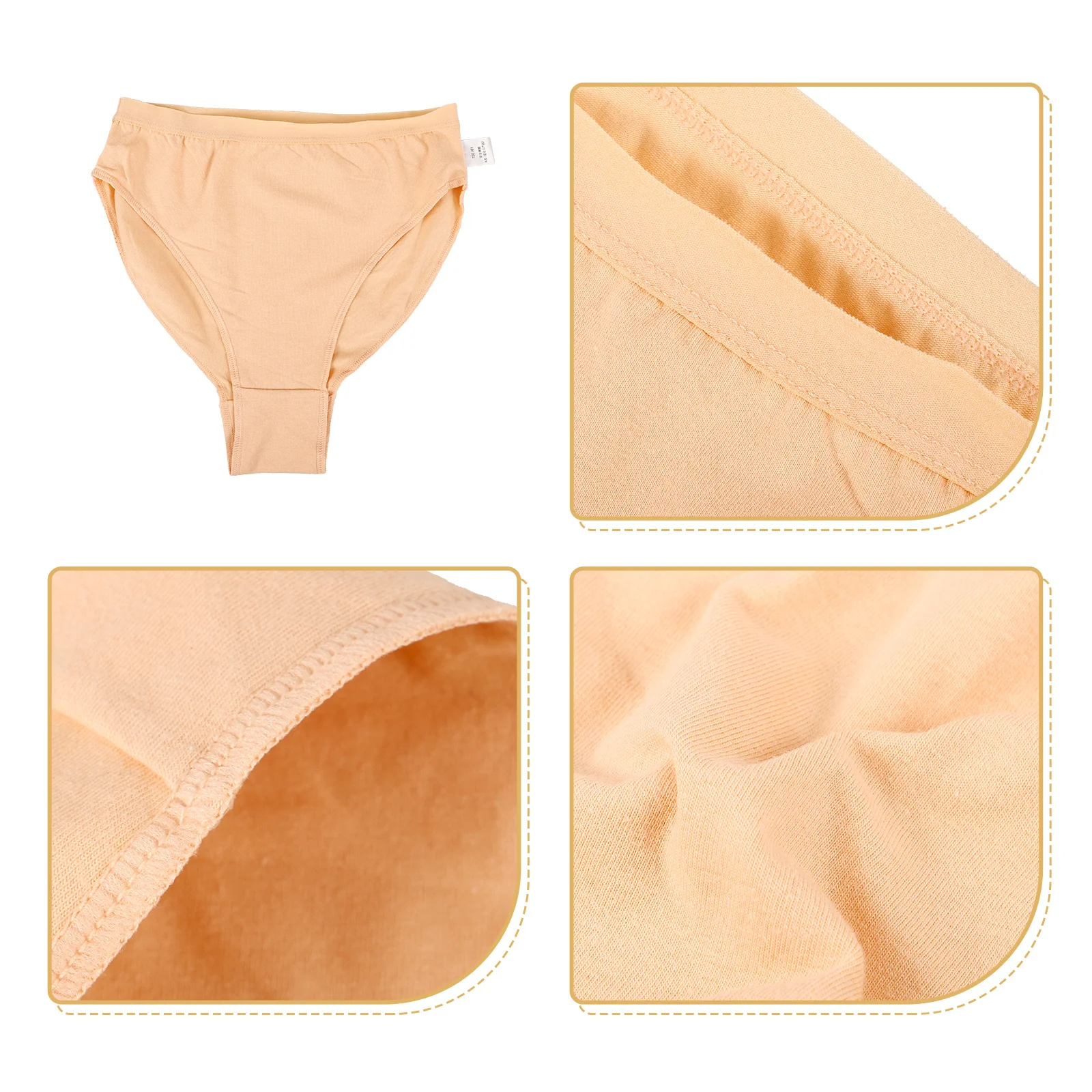 

High Waist Invisible Triangle Panties Breathable Sweat-Wicking Ballet Underwear For Toddler Girls Dance Practice Kids