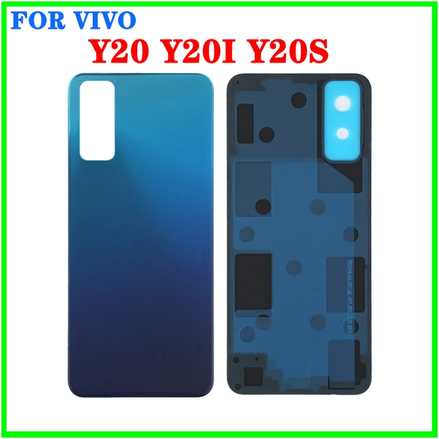 Back Housing Battery Cover For Vivo Y20 / Y20s / Y20i LCD Front Frame Middle Bezel frame With Side Power On Off Button