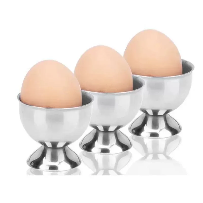 

1Pcs 4.7*4.7*3.5 Cm Stainless Steel Boiled Egg Cups Stand Rack Eggs Holder Egg Holder Kitchen Breakfast Cooking Tool