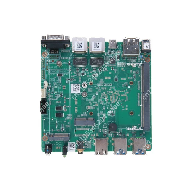 Intel N100 Quad-Core Mini ITX Motherboard with Dual Gigabit LAN and M.2, for Industrial Control Computer and Soft Routing