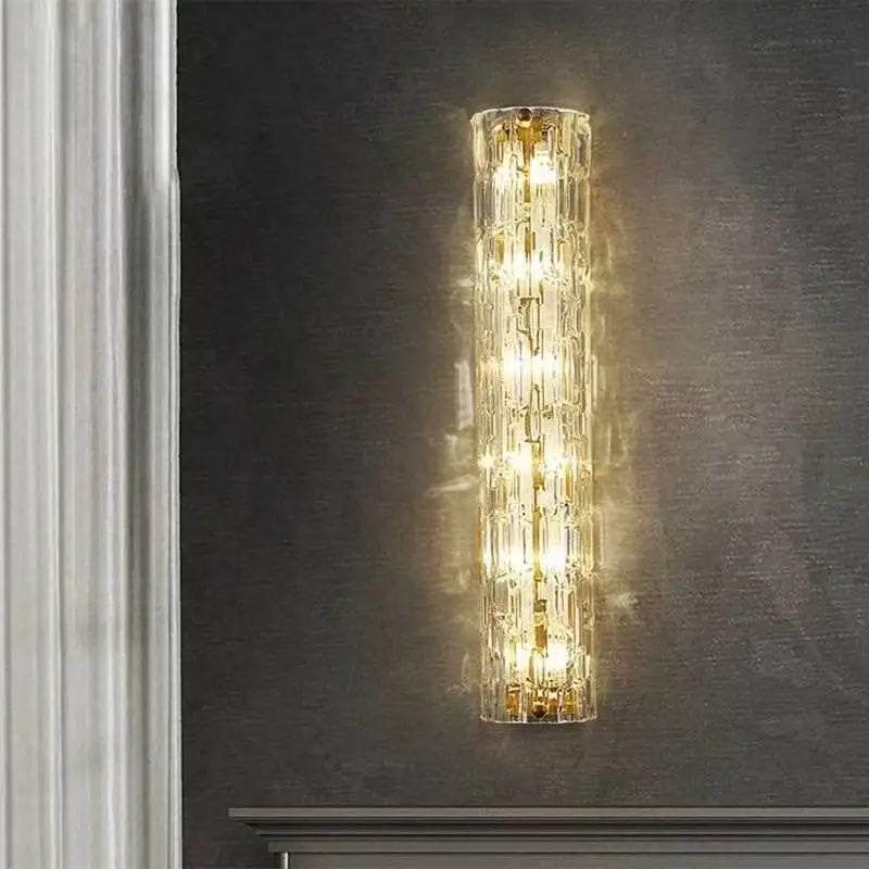 

Postmodern Crystal Wall Lamp - Luxury Indoor Art Decor Light for Living Room, Staircase & Hallway Atmosphere Lighting