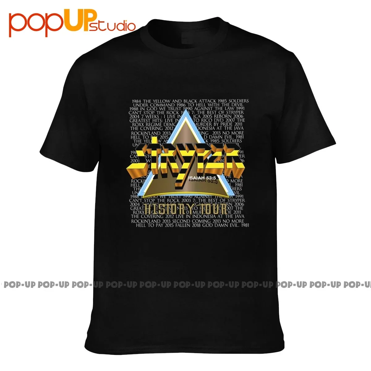 Stryper 2019 History Cd Vinyl Dvd Poster P-390 T-shirt Tee Shirt Top Unique Novelty Best Seller