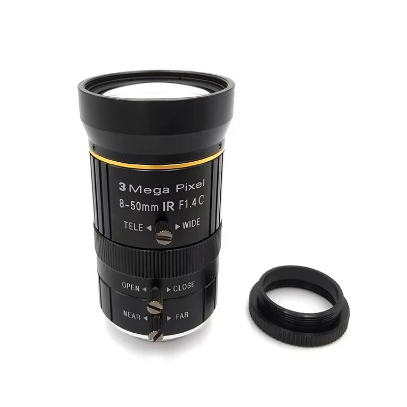 

Focal length 8-50mm F1.4 manual iris variable focal length CCTV lens