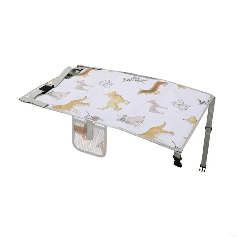 Kids Flight Support Panel with Mesh Pocket, Adjustable Straps and Polyester Extender for Family Travel Use