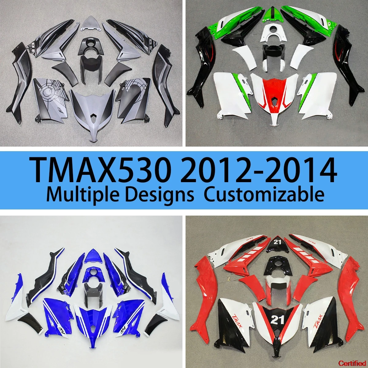 

Motorcycle Accessories Fairings T-MAX 530 2012-2014 Fairing Set Free Custom Kit for YAMAHA TMAX530 TMAX 530 12 13 14