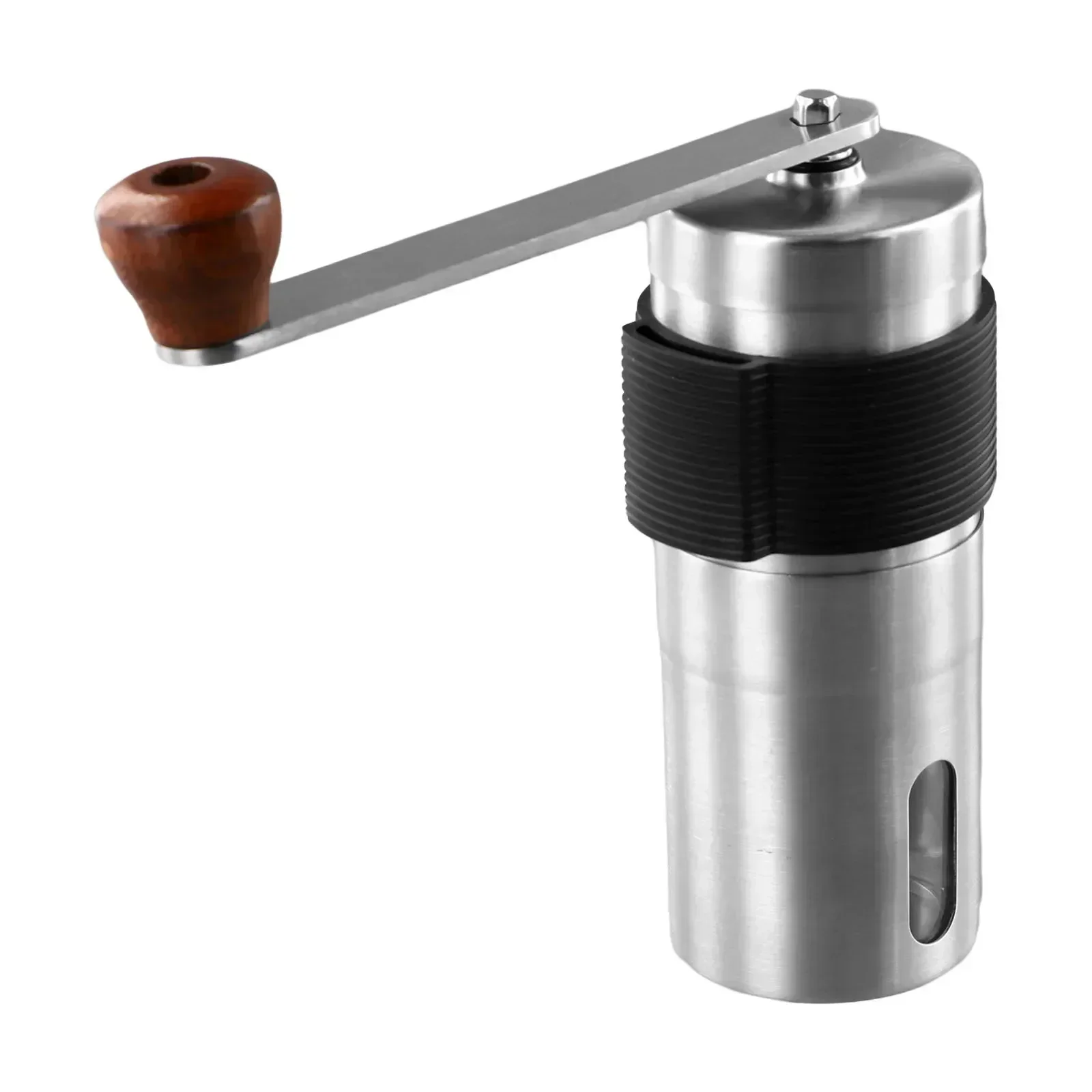 Manual Coffee Bean Grinder Sliver Stainless Steel 4.8*12.5cm Easy To Clean Easy To Grip Espresso Hand Mill Brand New