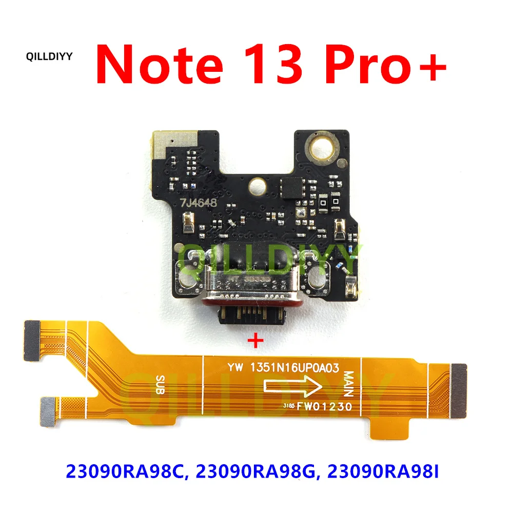 For Xiaomi Redmi Note 13 Pro+ USB Charging Port Mic Microphone
