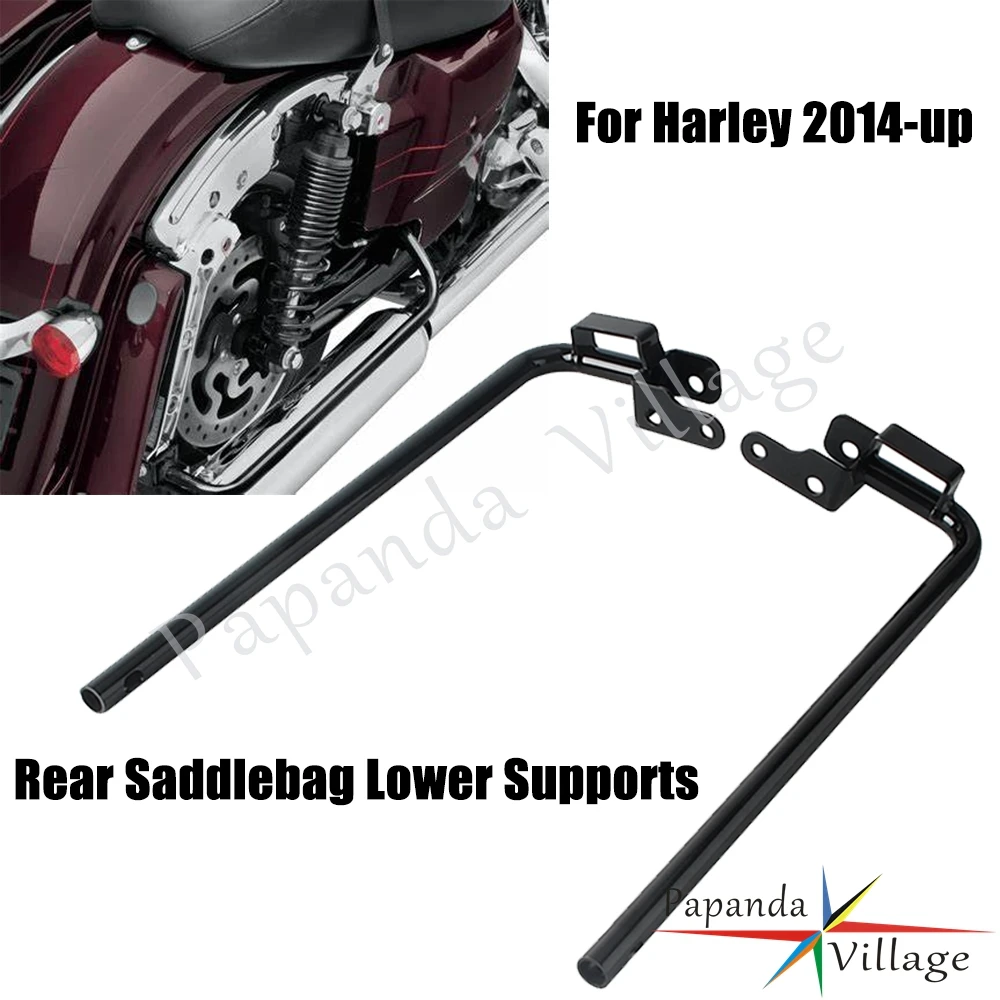 

Motorcycle Saddlebag Support Bracket Hardware Kit Fit For Harley Electra Street Road Glide Road King 2014-2025 Crash Bars Bumper