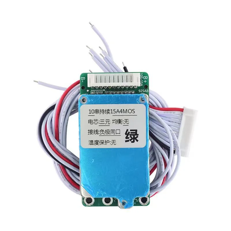 

18650 Lithium Battery Protection Board 10 Strings 36V15A Same Port Slot with Collection, Charging and Power-off Protection