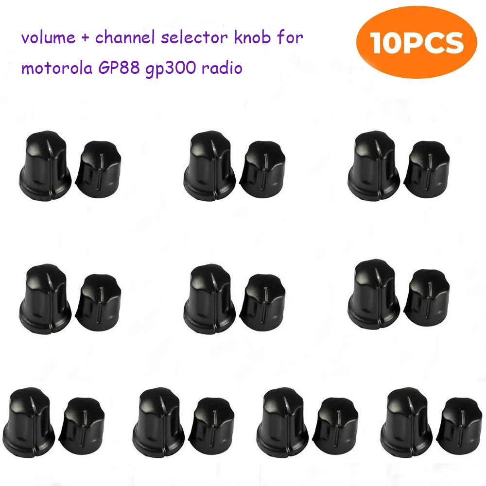 

Wholesale 10x volume+channel selector knob set OEM For Motorola GP88 GP300 Radio