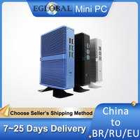 Mini PC Intel Pentium Gold 5405U 6405U For Home Office DDR4 MSATA SSD Windows 10 HDMI VGA Dual Display Mini Desktop Computer