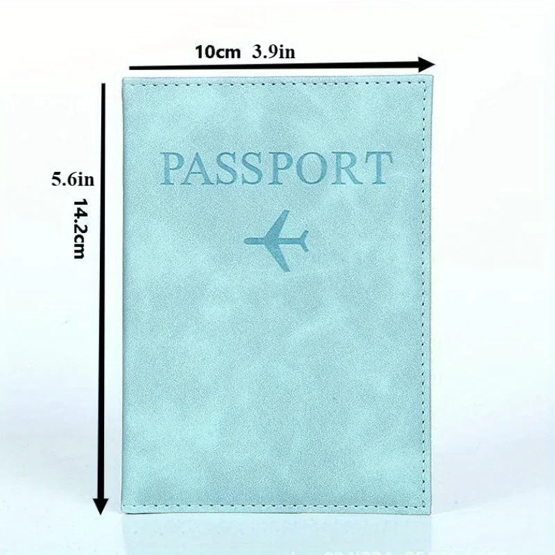 Customized Initial Name PU Leather Passport Covers RFID Blocking Passport Bag Customized Personalized Name Travel Passport Clips