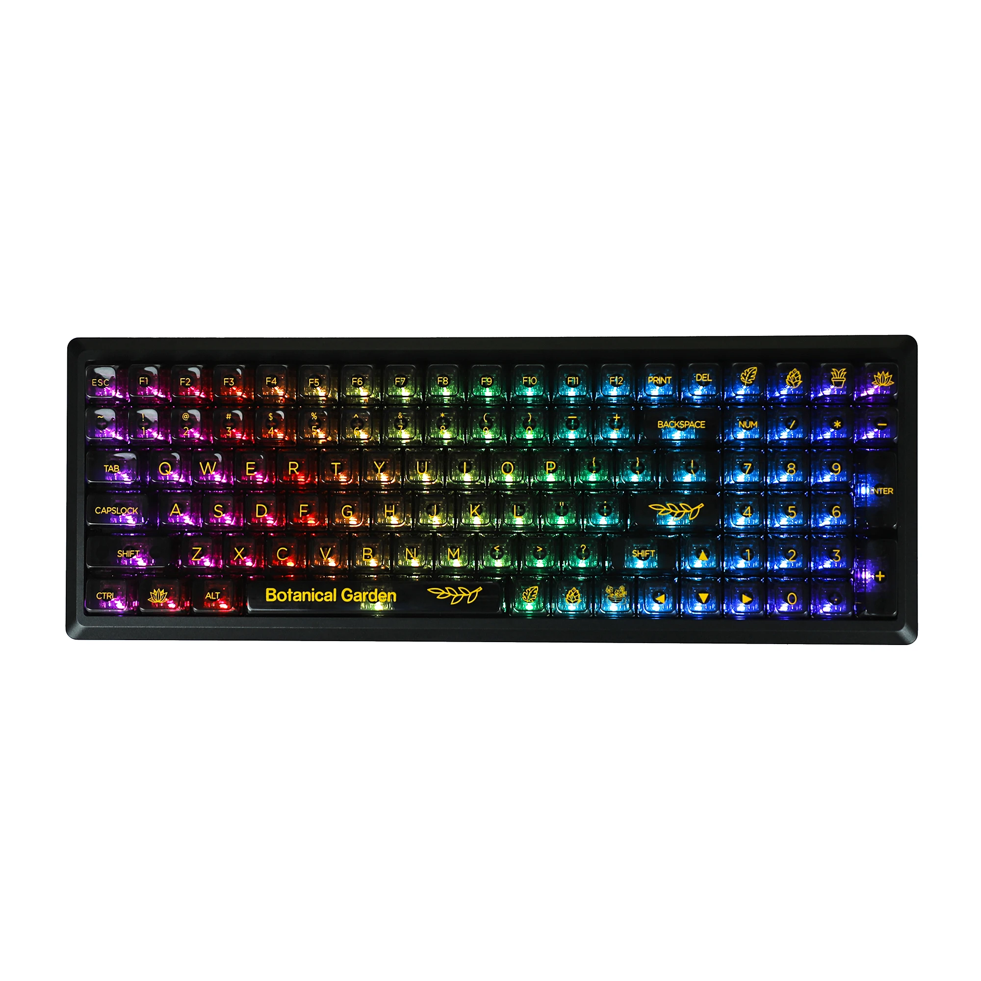 155 Kristall beleuchtete Tasten kappen mda Profil leuchten durch PC für mx mechanische Tastatur 96 87 84 80 75 68 64 Split