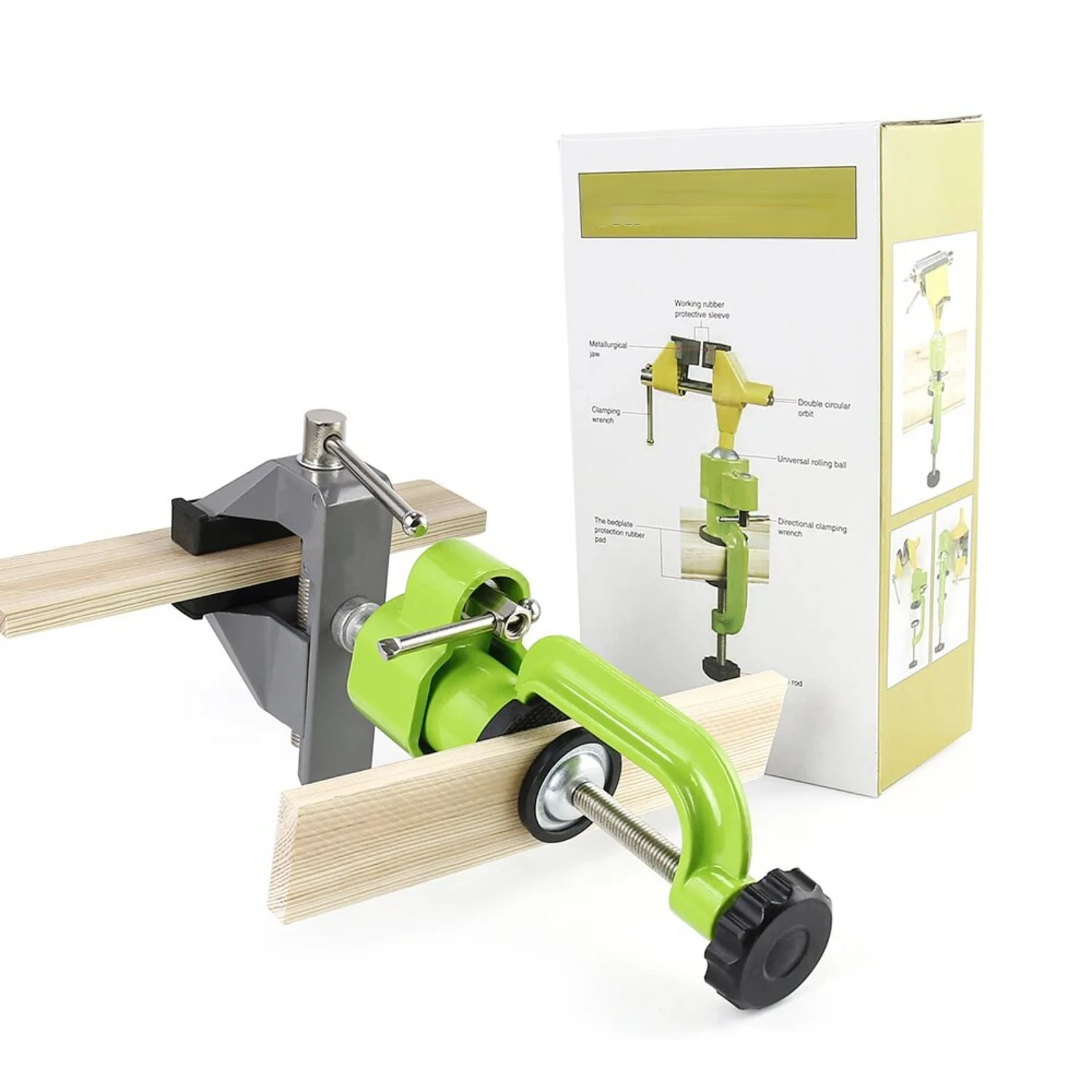 Adjustable 3" Table Vise with 360° Rotation & Tilt - Ideal for DIY and Pro Use