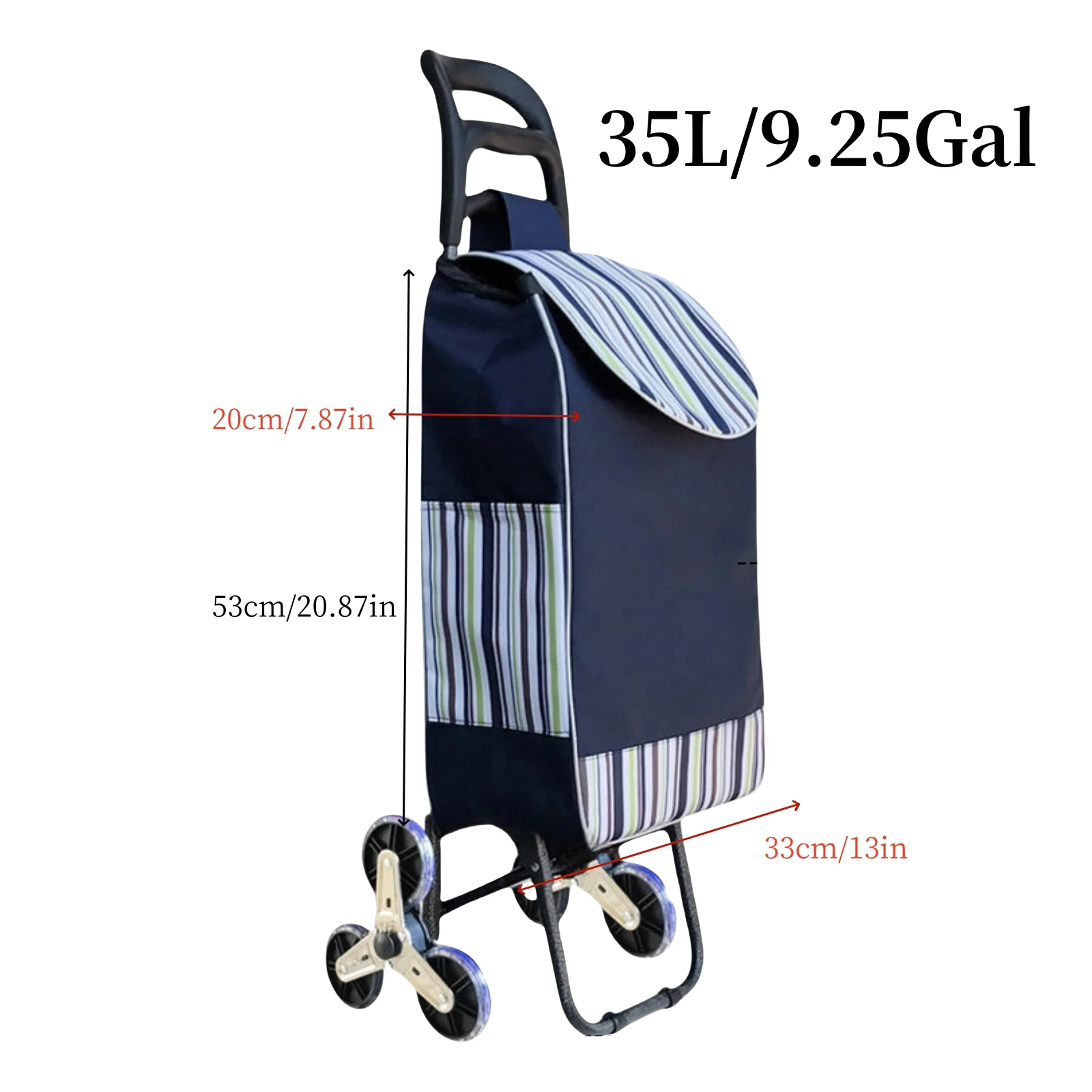 1 Piece Climbing Shopping Cart, Grocery Cart Small Trolley, Folding Trolley Trolley, Portable Household Small Trailer