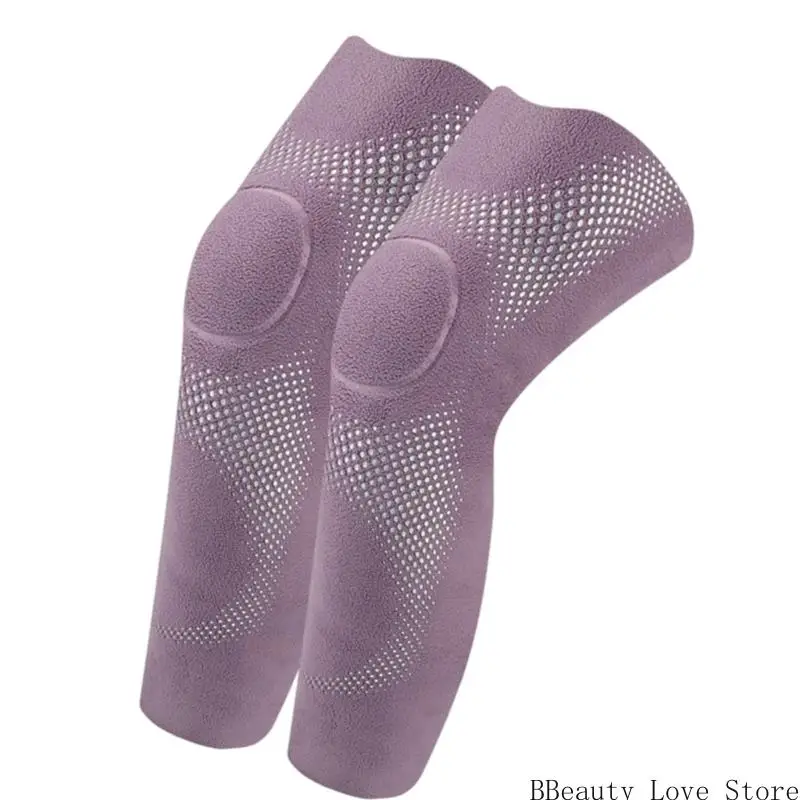

Fleece Knee Brace Pads Leg Warmers Thermal Knee Warmers Sleeve Knee Pads Legging