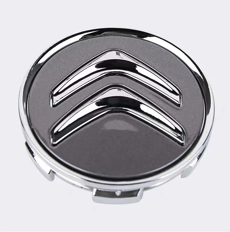 Bouchons centraux de roue de voiture (4 pièces, 60MM, alliage noir): couvercles de remplacement de jante de moyeu sur mesure pour citroën C1/C3/C4/DS3 et la plupart des modèles