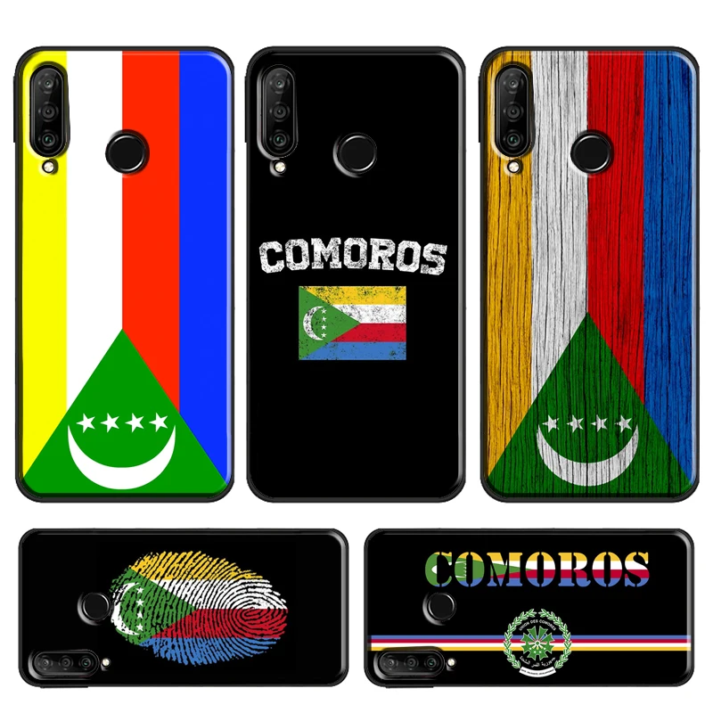 Comoros Flag Case For Huawei P40 Lite P20 P30 Pro P Smart Z 2019 Mate 20 Lite Nova 5T Honor 50 10i 8X 9X