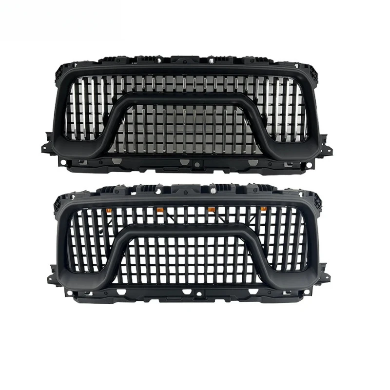 

Replacement Car Grills Front Hood Bumper Grill Chromed or Back with or Without Light for Ram2500 2021-2023