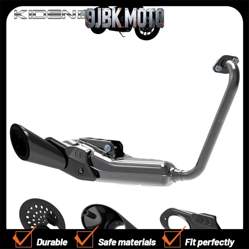 For KIDEN KD150/200-G1/G2/U1/U2/Z2 motorcycle original exhaust pipe muffler assembly decorative cover tail cover accessories