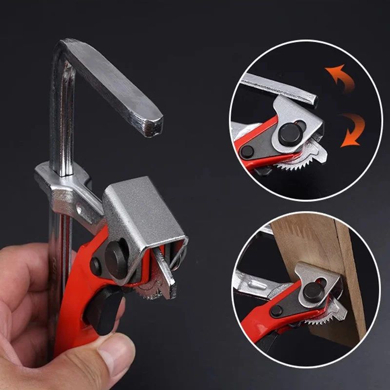 1Pc 120 * 60 Mm Quick Guide Rail Clamp Carpenter F Clamp Quick Clamping for MFT and Guide Rail System Hand Tool